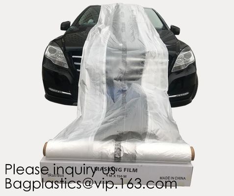 Clear Plastic Sheeting 10 Micron 20 x 250ft – Transparent Protective Masking Film – Automotive Painting & More, bagease