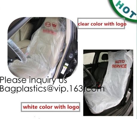 Car Disposable Plastic Seat Covers Vehicle Protectors, Five Set of Vehicle Maintenance Protection, Masking Dust Covers