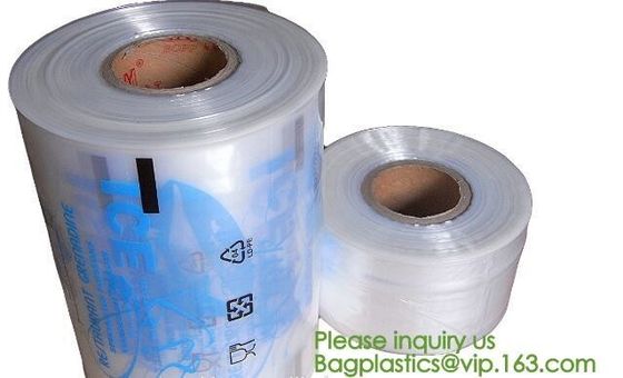 clear LLDPE easy tearing line pre-opened in roll bag,Factory custom LLDPE plastic autobag Preopened polybag on a Roll