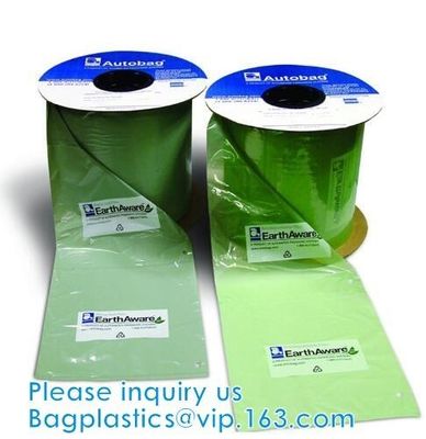 custom design degradable clear self adhesive seal plastic auto bag,Bag sealing pre-opened poly bags on a roll,transparen