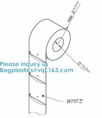 Auto-packing machines for bag-making, Pre-Opened Poly Bags on a Roll,Pe Plastic Singe Side Opening Pre-Opened Auto Perfo