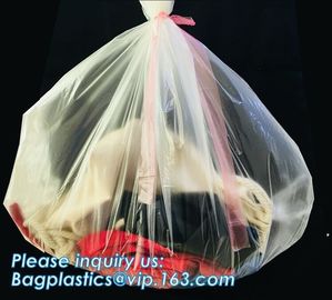 PVA Water Soluble Laundry Bag Infectious Waste Plastic Biodegradable bags, hot water soluble laundry bag, bagease, pac