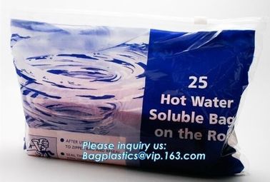 hospital disposable use pva material fabric water soluble plastic bag, Water Soluble Laundry Bag/Folding Washing Laundry