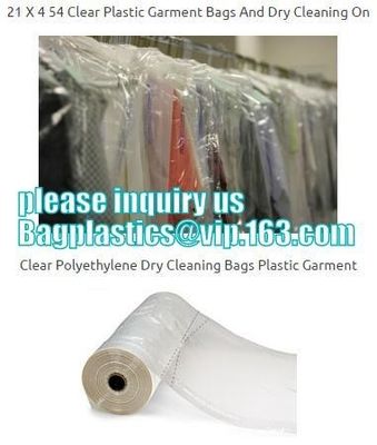 Laundry & Dry Cleaning Bags,clear polythylene dry cleaning bag plastic garment cover bags on roll, bagease bagplastics p