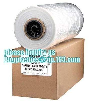 Laundry & Dry Cleaning Bags,clear polythylene dry cleaning bag plastic garment cover bags on roll, bagease bagplastics p