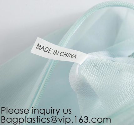 Bra Fine Mesh Wash Bag for Underwear, Lingerie, Bra, Pantyhose, Socks, Use YKK Zipper, Have Hanger Loops, Small Openings