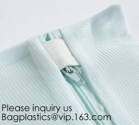 Bra Fine Mesh Wash Bag for Underwear, Lingerie, Bra, Pantyhose, Socks, Use YKK Zipper, Have Hanger Loops, Small Openings