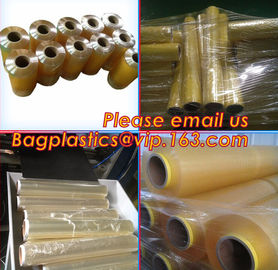 Waterproof transparent pe pvc 12mic 30cm customized food wrap,China stretch cling wrap manufacturer pe food wrap with