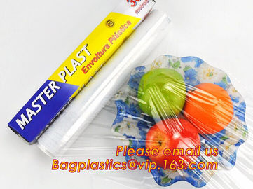 pe cling wrap for cooking, cling film supplier,clear PE food grade kitchen stretch film, Flexible clear plastic pe pvc