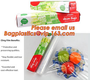 BPA free slider /plastic cutter PE cling film for food wrap, PVC Food Wrap Cling Film, cling film for food wrap