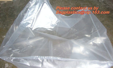 Plastic flat bottom vinyl cover /plastic poly pallet cover, Big square bottom poly pallet cover, huge clear plastic pall