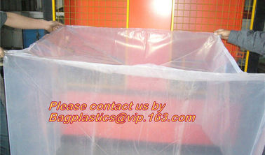 Plastic Material and PE Plastic Type reusable pallet cover, opaque plastic pallet cover, LDPE Bin lliners Gaylord Liners