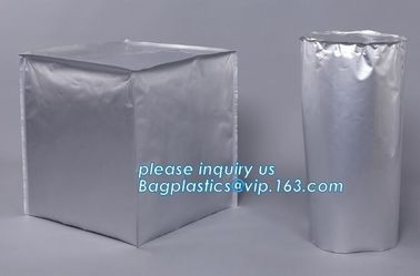 IBC HIGH-BARRIER FOIL LINER, Aluminum laminated round bottom liners, Rigid Round Bottom Drum Liners, Drum Liner, Drum Li