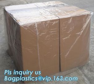 Commercial clear gussted bags for pallet covers, Plastic vinyl cover with square bottom poly pallet cover, Tarpaulin Pal