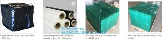 Disposable PE Plastic Pallet Covers bag on Roll, Waterproof Pallet Cover Plastic PE for Europallet 80x120x250 cm, BAGEAS