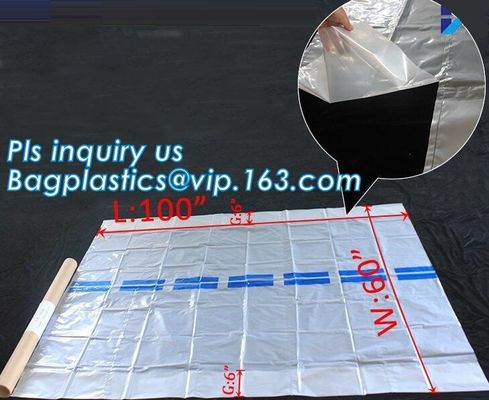 pe bag pallet cover plastic bag sqaure bottom bag, 54 x 44 x 96" 1 Mil ldpe Clear Pallet Covers, top covers clear plasti