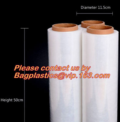 plastic lldpe packaging film stretch wrap, Colorful casting lldpe stretch packing film shrink wrap, Manual and Automatic