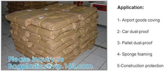 Airport Truck Goods Waterproof Film Pallet Covering Film PE Sheet Dust-Proof Film Film House Decoration