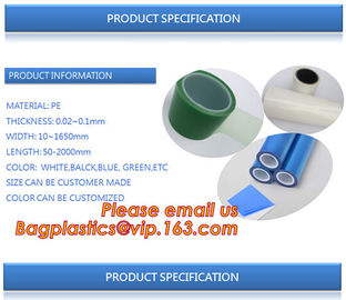 PE/Polyethylene protection film surface protecting film, transparent PE film coated with acrylic adhesive