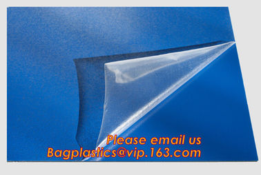 high performance acrylic adhesive PE Surface Protective Films, Blue color red letter printed PE protective film