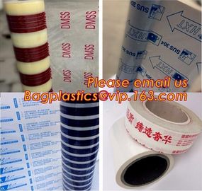 high performance acrylic adhesive PE Surface Protective Films, Blue color red letter printed PE protective film