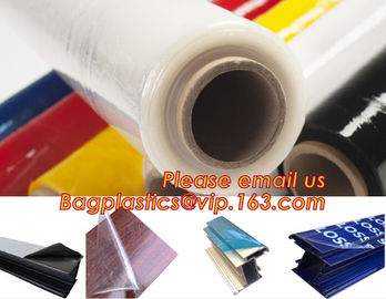 high performance acrylic adhesive PE Surface Protective Films, Blue color red letter printed PE protective film