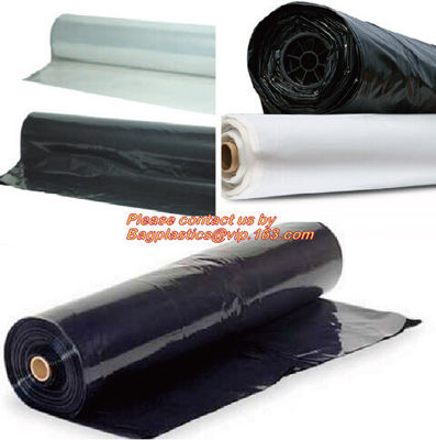 Carpet protectivDustless Warehouse PE Protection Films for Dust Control,Plastic sheet builders film black color 2mx100m,