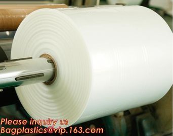 PVC heat shrink sleeve film, Food grade plastic film roll, Clear PVC shrink film in roll,POF Shrink Film Roll / Polyolef