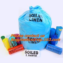 100% Biodegradable household nursing hotel soiled linen,Hospital soiled linen garbage trolley,polythene garbage bags for