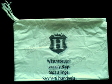 Hotel Laundry Bags, 1.25 Mil Plastic with Tear Tie and Write-On Strips, 14" x 24", Biodegradable - CASE of 1,000 bagease