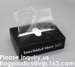 High Density Poly Film, Polyethylene, 8 x 10 3/4 Sheets,Plastic Deli and Bakery Wrap,Pop-Up Plastic Food Wraping Sheets