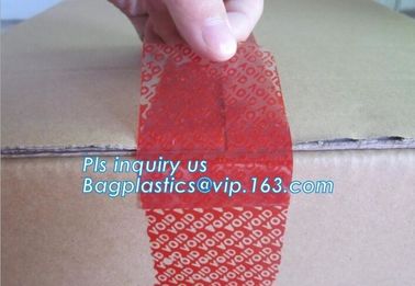 Printed self adhesive sticker void security peel off warranty label,Custom Serial Number Bar code Security Warranty VOID