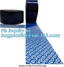 Factory OEM Half transfer Total Transfer and Non-transfer OPEN VOID anti-sheft security tape adhesive security tape