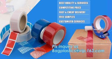 Factory OEM Half transfer Total Transfer and Non-transfer OPEN VOID anti-sheft security tape adhesive security tape