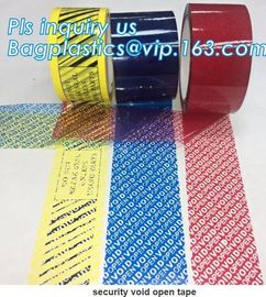 Supply tamper proof plastic open void tape for seal courier bag envelopes with CE&ISO Air Mouse TV Box PCs OS bagplastic