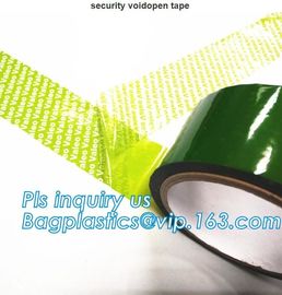 Supply tamper proof plastic open void tape for seal courier bag envelopes with CE&ISO Air Mouse TV Box PCs OS bagplastic