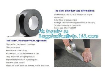 Heavy Duty Matt Cloth Gaffer Tape with White and Black Colour No Residue Perfect Alternative to Duct Tape bagease packag