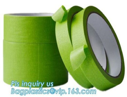 Single Sided Blue Painters Masking Tape for Amazon Market, Custom Label + Logo Inner Core Shrink Package bagease package