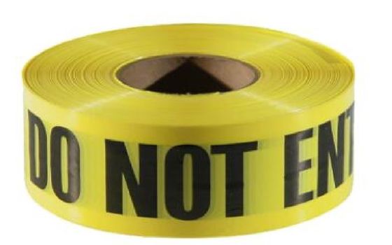 Caution Warning DANGER Tape Caution Tape Roll 3-Inch Non-Adhesive Sharp Red Color Warning Tape,Safety Caution PVC Materi