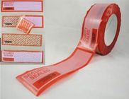 Wholesale tamper evident open void security label/ material, warranty sticker void if tampered,Custom Printed Sliver Sel