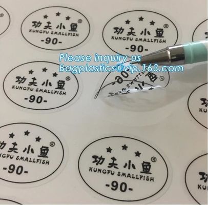 Self Adhesive Small Size Vinyl Matte Sticker Roll Custom Organic Serum Private Label Printing,Die Cut Vinyl Stickers Pri