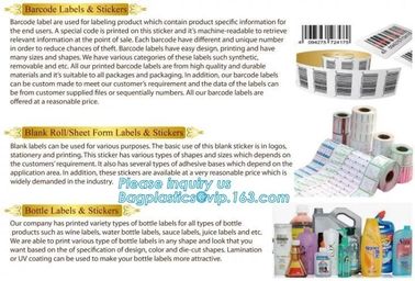 barcode labels,stickers,blank roll,sheet form,bottle labels & stickers,art stickers,simili woodfree stickers,fluorescent