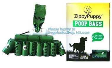 scented Eco-Friendly Black Blue Color or Mixed Dog Pet Waste Poop Bags Refill Rolls, Eco-Friendly 100% Biodegradable PLA