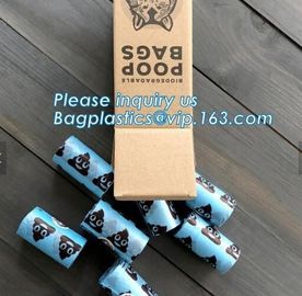 Eco-Friendly 100% Biodegradable PLA Dog Pet Waste Poop Bags, Biodegradable Plastic Dog Pet Waste Poop Bags, bagplastics