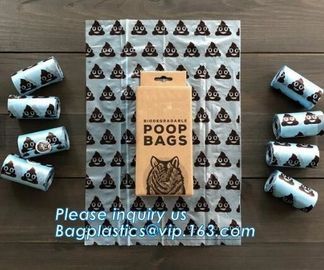 Eco-Friendly 100% Biodegradable PLA Dog Pet Waste Poop Bags, Biodegradable Plastic Dog Pet Waste Poop Bags, bagplastics