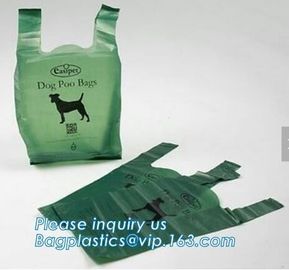 Biodegradable Plastic Portable Bone-shaped Dog Pet Poop Waste Bags with Dispenser, premium custom logo dog waste poop ba