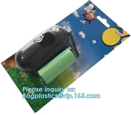 Durable pet waste bag dispenser, plastic bag scrap waste, yard waste bag, degradable pet waste poop bags dog cat clean u