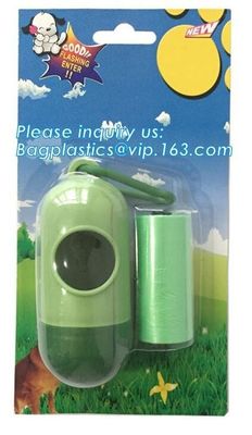 Bone Shaped Dog & Pet Waste Bag Holder - Holds Standard Rolls of Poop Bags, green color dog dispenser +3rollings waste b