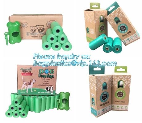 Bone Shaped Dog & Pet Waste Bag Holder - Holds Standard Rolls of Poop Bags, green color dog dispenser +3rollings waste b