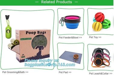 Smart pet dog shit picker outdoor poop waste bag, pet dog poop bag dog waste bag with dispenser gift packing set, bageas